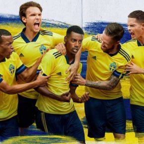 Sweden EURO 2020 2021 adidas Home Football Kit, Soccer Jersey, Shirt, Matchtröja