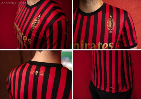 AC Milan 120th Anniversary PUMA Football Kit, Soccer Jersey, Shirt, Gara, Maglia 120 anni, Camiseta, Camisa