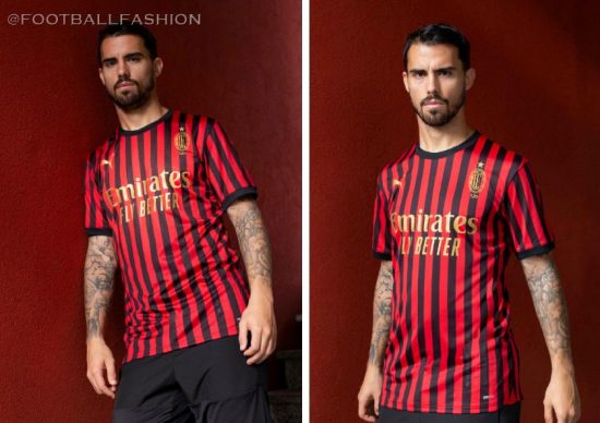 AC Milan 120th Anniversary PUMA Football Kit, Soccer Jersey, Shirt, Gara, Maglia 120 anni, Camiseta, Camisa