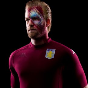 Aston Villa 2020 Kappa Kombat XX Football Kit, Soccer Jersey, Shirt