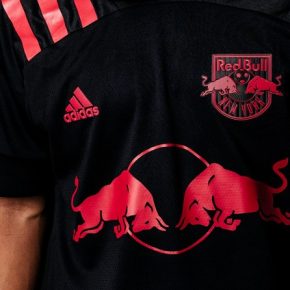 New York Red Bulls 2020 Dark Mode adidas Away Football Kit, Soccer Jersey, Shirt, Camiseta de Futbol