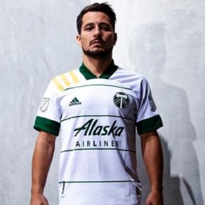 Portland Timbers 2020 adidas White Away Soccer Jersey, Shirt,, Football Kit, Camiseta de Futbol