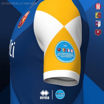 Erreà Sport #sostieniCi CALABRIA Four-Club Serie C Lego Pro Football Kit, Soccer Jersey, Shirt, Gara, Maglia