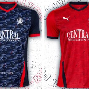 Falkirk FC 2020 2021 PUMA Home and Away Football Kit, Soccer Jersey, Shirt