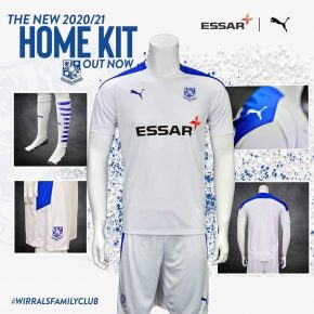 Tranmere Rovers 2020 2021 PUMA Home Football Kit, Soccer Jersey, Shirt
