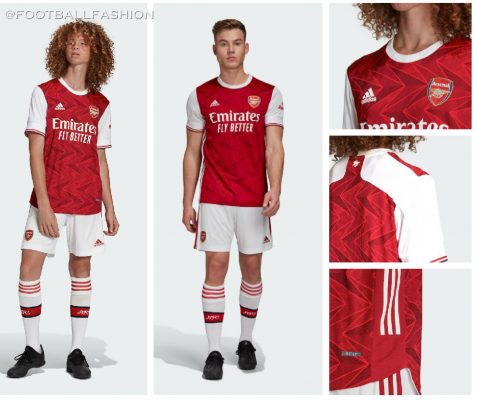 Arsenal FC 2020 2021 adidas Home Football Kit, 2020/21 Shirt, 2020-21 Soccer Jersey, Maillot, Camiseta, Camisa, Trikot, Tenue