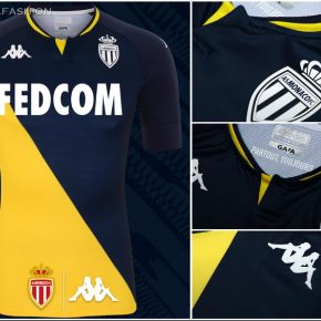 AS Monaco 2020/21 Kappa Away Kit, 2020 2021 Soccer Jersey, Football Shirt, Maillot