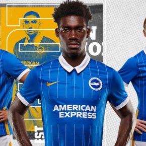 Brighton & Hove Albion 2020/21 Nike Home Football Kit, 2020-21 Soccer Jersey, 2020/21 Shirt