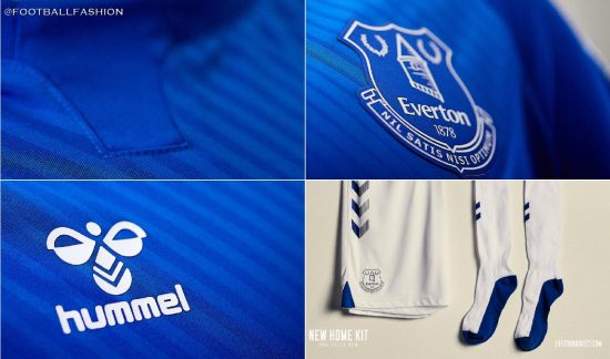 Everton FC 2020 2021 hummel Home Football Kit, 2020-21 Shirt, 2020/21 Soccer Jersey, Camisa, Camiseta, Trikot, Maillot