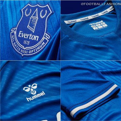 Everton FC 2020 2021 hummel Home Football Kit, 2020-21 Shirt, 2020/21 Soccer Jersey, Camisa, Camiseta, Trikot, Maillot