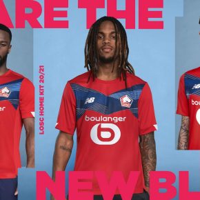 Lille OSC 2020 2021 New Balance Home Footballl Kit, 2020-21 Soccer Jersey, 2020/21 Shirt, Maillot
