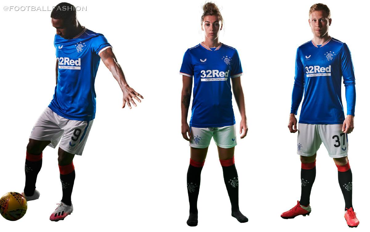 Rangers Fc 2020 21 Castore Home Kit Football Fashion