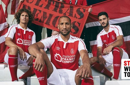 Stade de Reims 2020 2021 Umbro Home Football Kit, 2020-21 Shirt, 2020/21 Soccer Jersey, Maillot