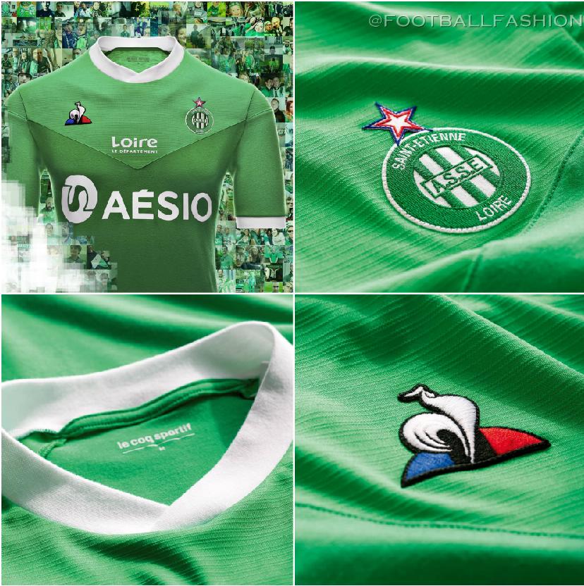 AS Saint-Étienne 2020/21 le coq sportif Home and Away Kits - FOOTBALL  FASHION