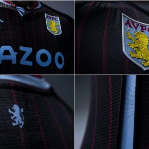 Aston Villa 2020 2021 Kappa Away Football Kit, 2020-21 Soccer Jersey, 2020/21 Shirt