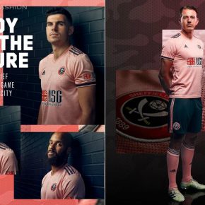 Sheffield United 2020 2021 adidas Pink Away Football Kit, 2020-21 Soccer Jersey, 2020/21 Shirt