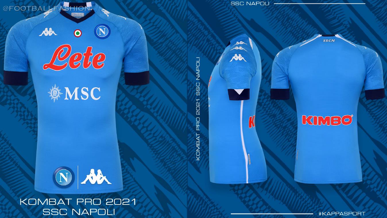 SSC Napoli 2020/21 Kappa Home, Away and Third Kits - FOOTBALL FASHION