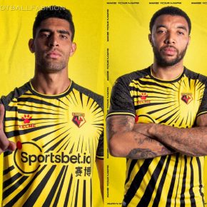 Watford 2020 2021 Kelme Home Kit, 2020-21 Football Kit, 2020/21 Soccer Jersey