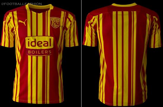 West Bromwich Albion 2020 2021 PUMA Away Football Kit, 2020-21 Soccer Jersey, 2020/21 Shirt