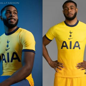 Tottenham Hotspur 2020/21 Yellow Nike Third Football Kit, 2020-21 Soccer Jersey, 2020/21 Shirt, Camiseta, Camisa, Maglia, Trikot