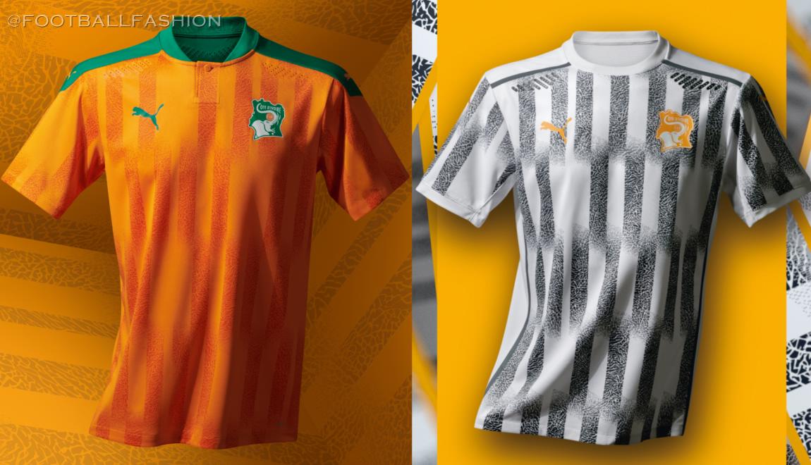 Ivory Coast 2020/21 PUMA Home and Away Jerseys - FOOTBALL FASHION