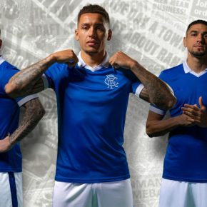 Rangers FC 2020 2021 Castore Retro Home Football Kit, 2020-21 Soccer Jersey, 2020/21 Shirt