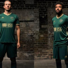 Sheffield United 2020 2021 Green adidas Third Football Kit, 2020-21 Soccer Jersey, 2020/21 Shirt