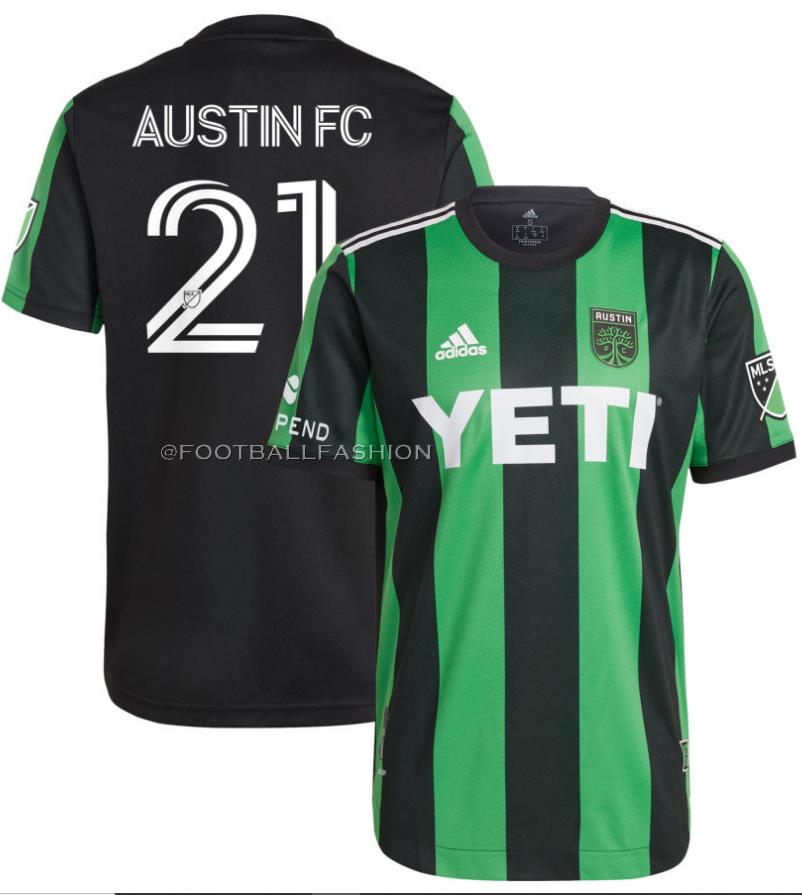 Austin FC Unveils First-Ever Jersey: Verde and black striped