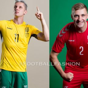 Lithuania 2020 2021 hummel Home and Away Football Kit, 2020-21 Soccer Jersey, 2020/21 Shirt, Lietuvos Futbolo Rinktinės Marškinėliai