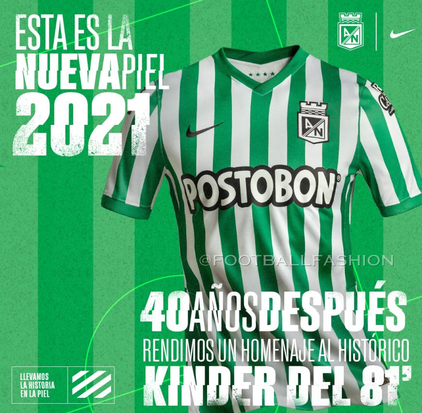 papi Paisaje Culo Atlético Nacional 2021 Nike Home Jersey - FOOTBALL FASHION