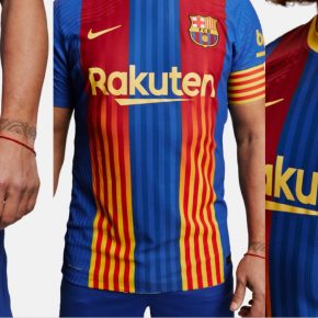 FC Barcelona 2021 'El Clásico' Nike Football Kit, Soccer Jersey, Shirt, Camiseta de Futbol, Maillot, Trikot