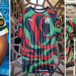 Olympique Marseille 2021 'OM Africa' PUMA Football Kit, Soccer Jersey, Shirt, Maillot Afrique