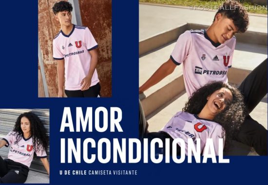 Club Universidad de Chile 2021 adidas Away Football Kit, Soccer Jersey, Shirt, Camiseta de Futbol