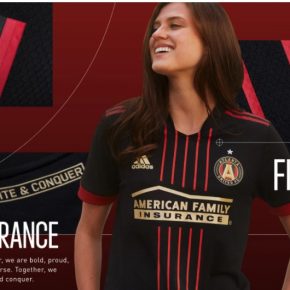 Atlanta United 2021 adidas 'BLVCK' Home Football Kit, Soccer Jersey, Shirt, Camiseta de Futbol MLS