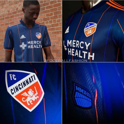 FC Cincinnati 2021 adidas Home Soccer Jersey, Football Kit, Shirt, Camiseta de Futbol MLS