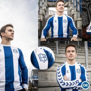 Odense BK 2021 hummel Retro Soccer Jersey, Shirt, Football Kit, Trøje