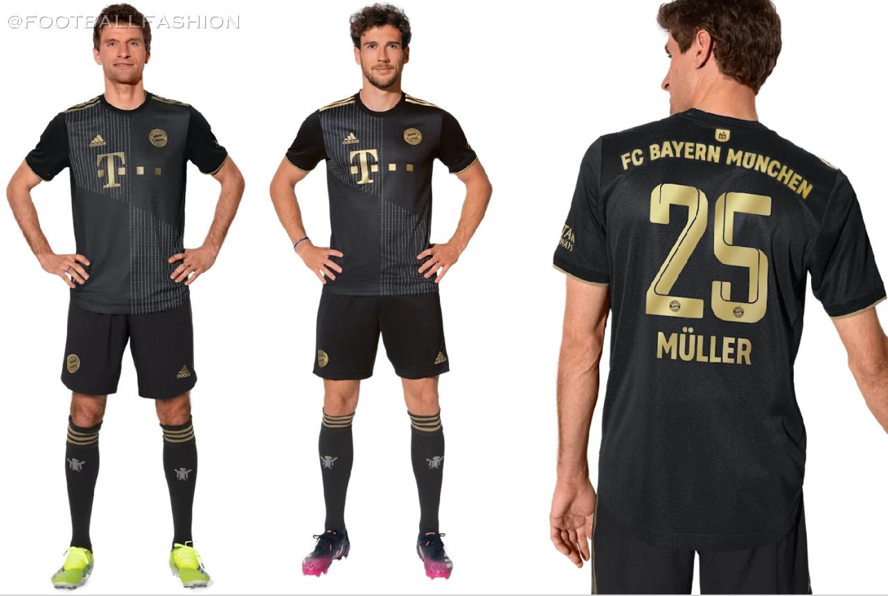 The FC Bayern away jersey for the 2021/22 Season