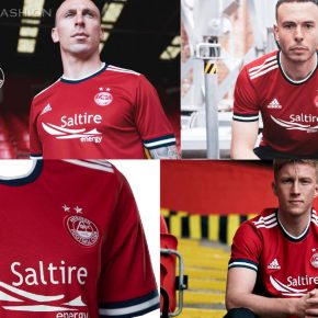 Aberdeen FC 2021 2022 adidas Home Football Kit, 2021-22 Shirt, 2021/22 Soccer Jersey