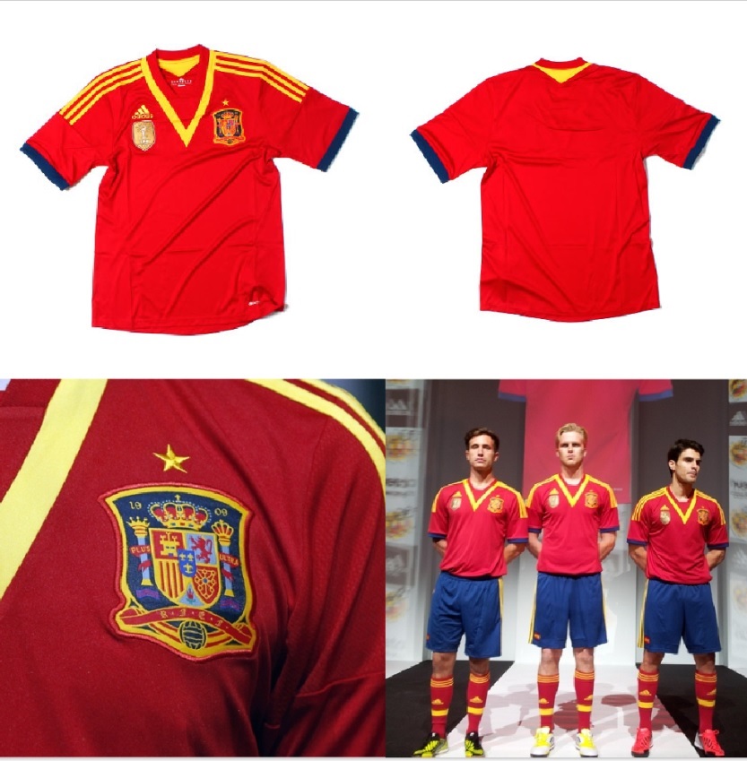 Spain adidas 2013 Confederations Cup Home Jersey - FOOTBALL FASHION