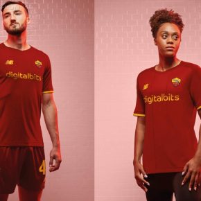 AS Roma 2021 2022 New Balance Home Football Kit, 2021-22 Soccer Jersey, 2021/22 Football Kit, Camiseta 21-22, Camisa 201/22, Maglia, Gara