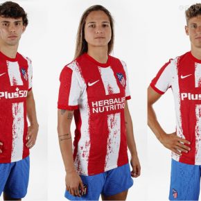 Atlético Madrid 2021 2022 Nike Home Football Kit, 2021-22 Shirt, 2021/22 Soccer Jersey, Camiseta de Futbol 21-22