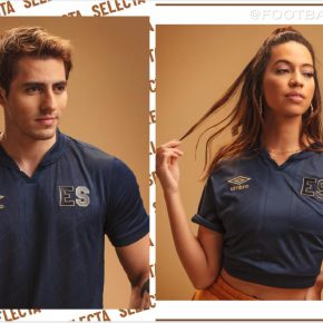 El Salvador 2021 2022 Umbro Black Third Football Kits, 2021/22 Soccer Jersey, 2021-22 Shirt, Camiseta de Futbol 21/22