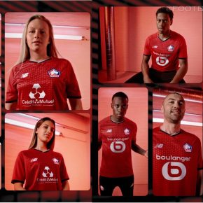 Lille OSC 2021 2022 New Balance Home Football Kit, 2021-22 Soccer Jersey, 2021/22 Shirt, Maillot 21-22