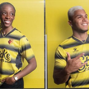 Watford FC 2021 2022 Kelme Home Football Kit, 2021-22 Soccer Jersey, 2021/22 Shirt