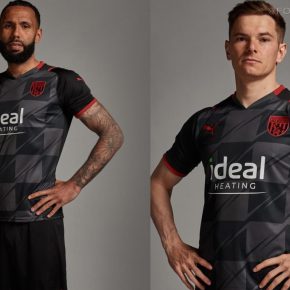West Bromwich Albion 2021 2022 PUMA Blaxk Away Football Kit, 2021-22 Soccer Jersey, 2021/22 Shirt