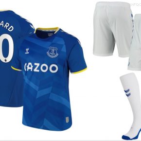 Everton FC 2021 2022 hummel Blue Home Football Kit, 2021-22 Soccer Jersey, 2021/22 Shirt, Camiseta 21/22