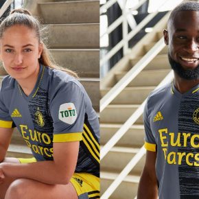 Feyenoord Rotterdam 2021 2022 adidas Away Football Kit, 2021-22 Soccer Jersey, 2021/22 Shirt, Tenue, Uitshirt