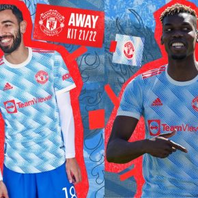Manchester United 2021 2022 adidas Blue Away Football Kit, 2021-22 Shirt, 2021/22 Soccer Jersey, Maillot, Camiseta 21/22, Camisa 21-22, Trikot