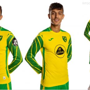 Norwich City 2021 2022 Joma Home Football Kit, 2021-22 Soccer Jersey, 2021/22 Shirt, Camiseta 21-22, 21/22 Trikot