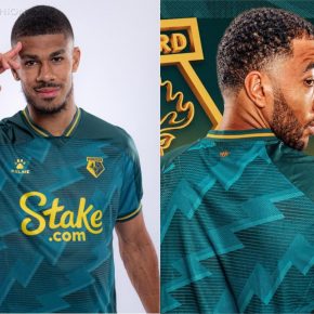 Watford FC 2021 2022 Kelme Green Third Football Kit, 2021-22 Soccer Jersey, 2021/22 Shirt